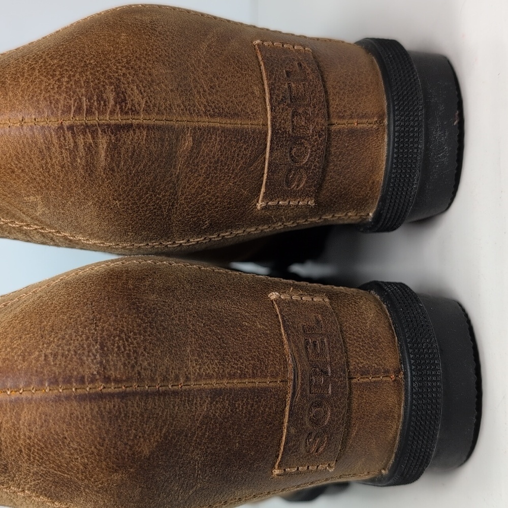 Sorel Joan of Arctic II hidden wedge brown ankle boot womans sz 9.5 EU 40.5 - Picture 14 of 15